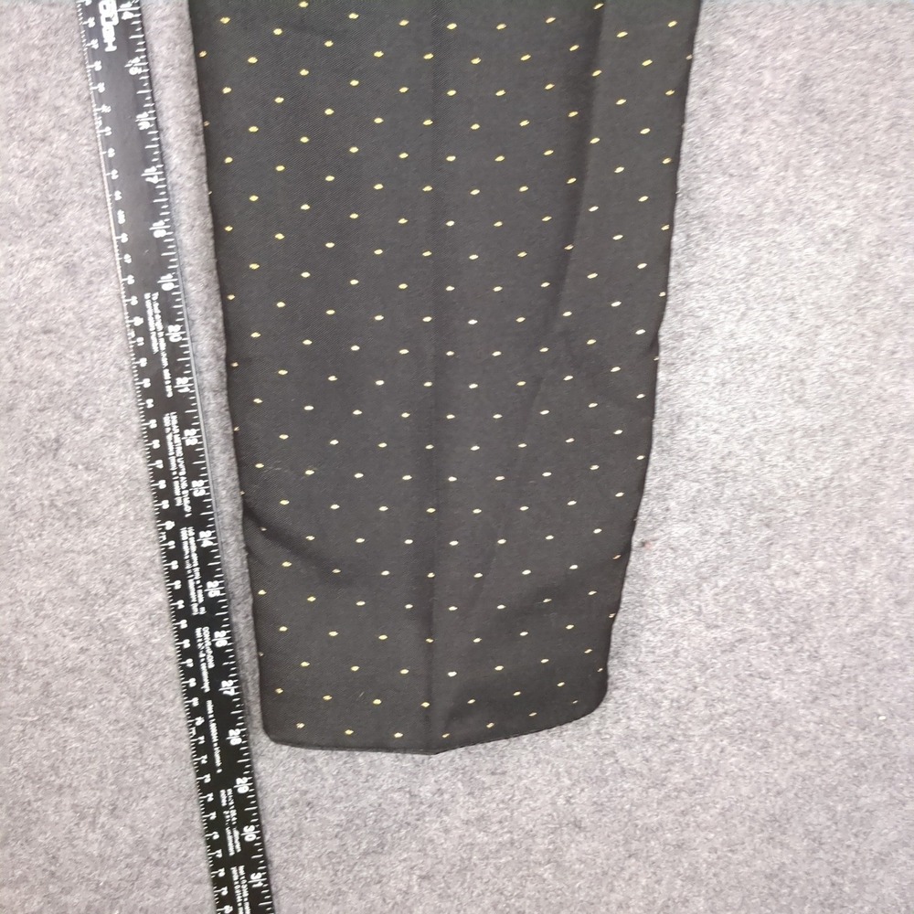 Talbots Woman Black Gold Polka Dot Embroidered Ankle Dress Pants Plus Size 16W - Picture 11 of 14